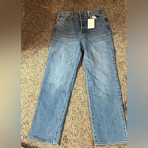 Womens Light Blue Dad Jeans